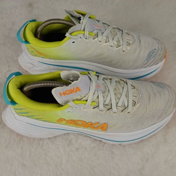 HOKA One Mens BONDI X WHITE  RUNNING SHOES  Size 10D - Picture 9 of 15